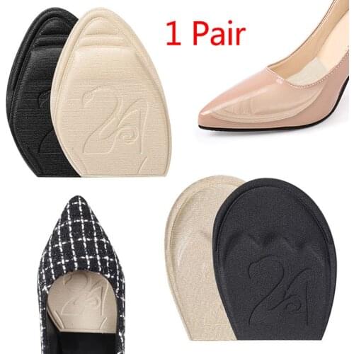 1 pair High Heel Soft Insert Anti-Slip Foot Protection Forefoot Insoles Shoes Sponge Pads Pain Relief Women shoes insert Insoles