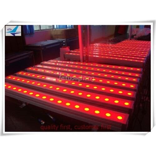 12 pieces Outdoor Stage equipment IP65 18x3w led wall washer Pixel Bar RGB LED Lighting Bar