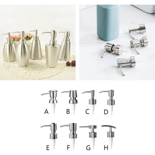 New 304 Stainless Steel Soap Pump Liquid Lotion Dispenser Replacement Jar Tube Bathroom Liquid Soap Dispensers Shipping