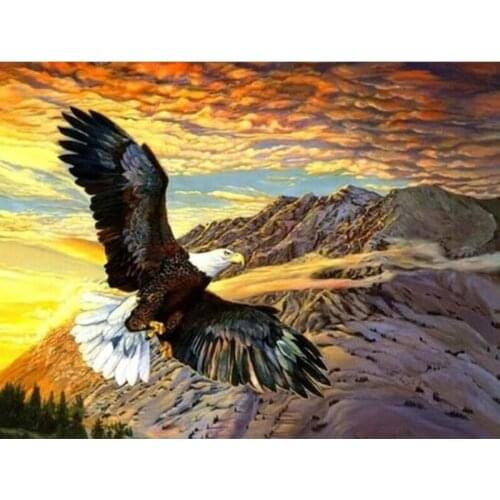 Eagle Diy 5D Diamond Painting # Round Square Diamond Mosaic Home Decor Embroidery Handmade DIY Painting