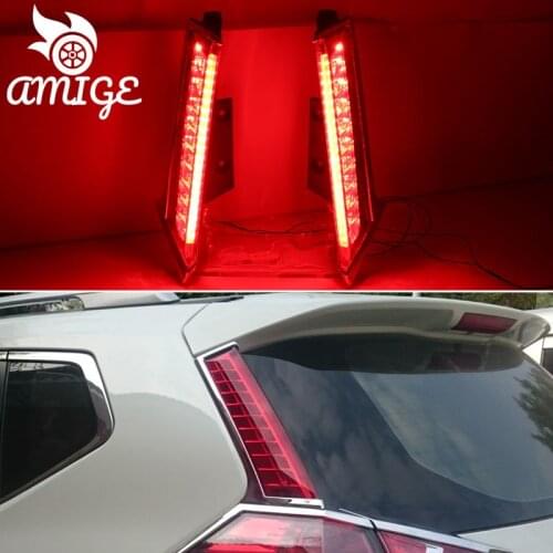 Car LED Rear Lights For Nissan X-trail Xtrail T32 2014 2015 2016 2017 2018 - 2020 Reflector Bumper Lamp Taillights Brake Light