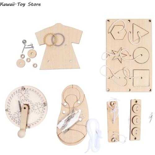 Baby Busy Board Diy Accessories Material Duck Slide Busyboard Early Childhood Education Wooden Toys Scrapbook Puzzle Supplies