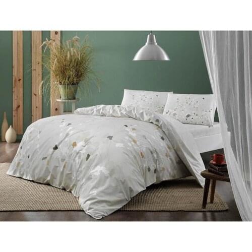 Crown Adena Ranforce Double Personality Duvet cover set Beige