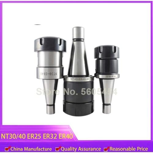 CNC milling New NT series tool holder NT40 NT30 ER16 ER20 ER32 ER40 collet for machine tool spindle tool holder and knife shank