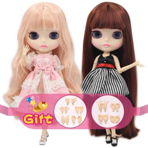 ICY DBS Blyth Doll 1/6 Joint Body New matte face white skin 30cm DIY BJD toys Fashion gift Special Offer with hand group AB