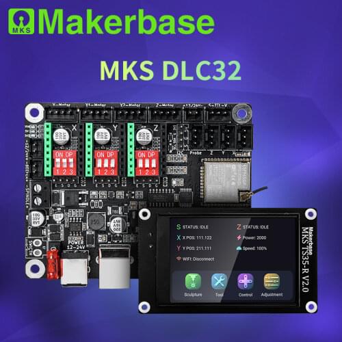 Makerbase MKS DLC32 Offline Controller 32bits ESP32 WIFI GRBL TFT Touch Screen for desktop laser engraving machine