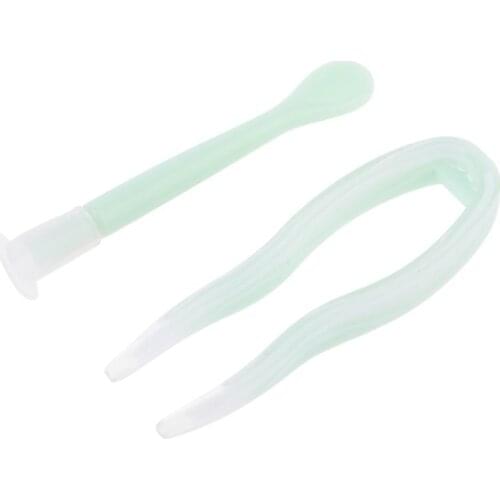Set Of Lens Suction Cup Tweezers Insert Remover Contact Stick Tool Case Plastic 28GD