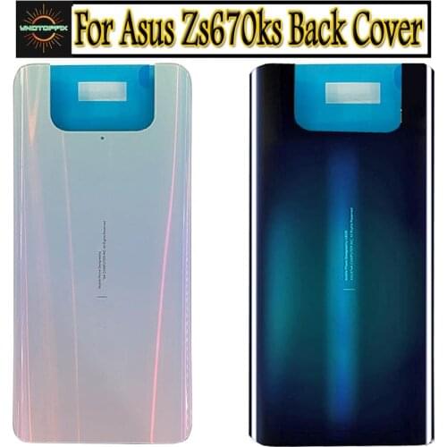 New ORIGINAL Cover 6.67" For Asus Zenfone 7 ZS670KS Back Battery Cover Housing For ASUS ZS670KS I002D Back Battery Cover