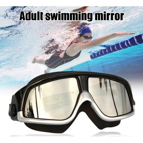 Adult Swimming Goggles Anti Fog HD Diving Goggles Silicone Large Frame Water Glasses for Women Men ASD88