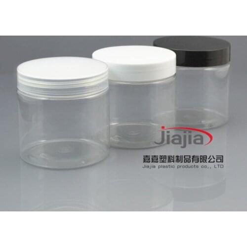 200ml Transparent Food storage Bottles & Jars 200g Clear Jar PET Jar with white/clear/black PP Lid,Cosmetic Manufacturer