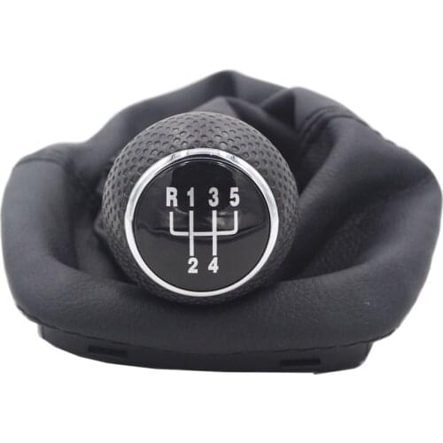 5 Speed Manual Leather Gear Shift Knob Gaitor Boot For VW GOLF 3 JETTA BORA New Beetle 1998 1999 2000 2001 2002 2003 2004 2005