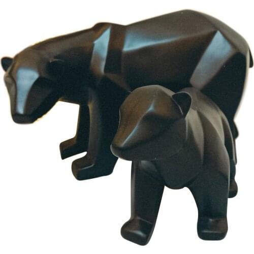 POLAR BEAR SCULPTURE RESIN STATUE ANIMAL STATUES FOR DECORATION ACCESSORIES MODERN BEARS FIGURINE HOME DECOR STATUES