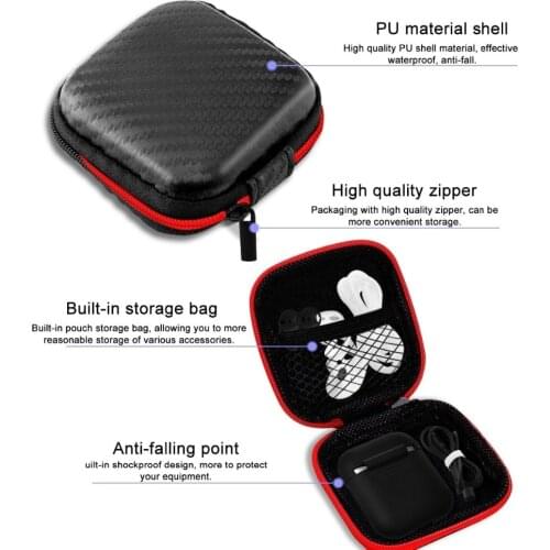 Earphone Storage Bag For Earbuds Wireless bluetooth earphone Box Carrying bag for headset Ear buds i7 i7s tws with charger box