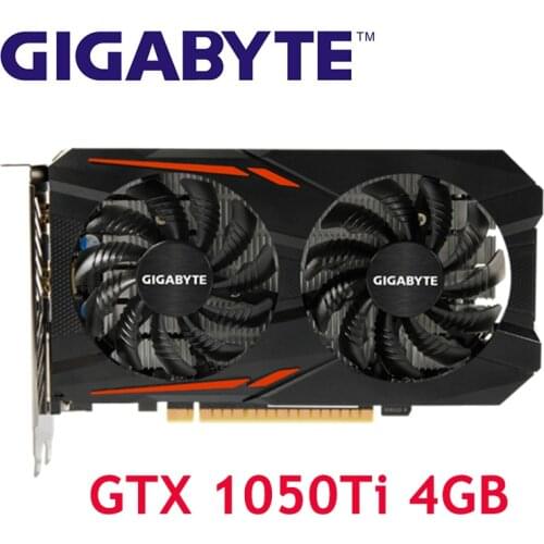 GIGABYTE GPU GTX 1050Ti 4GB Graphics Cards 128Bit Video Card for nVIDIA Geforce GTX 1050 Hdmi Dvi VGA Cards Map PCI 3.0 Used