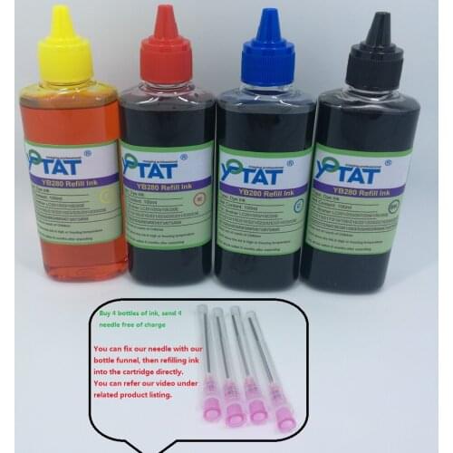 YOTAT 400ml High Quality Dye ink refill kit for Brother LC209 LC207 LC205 LC203 LC201 ink cartridge or CISS