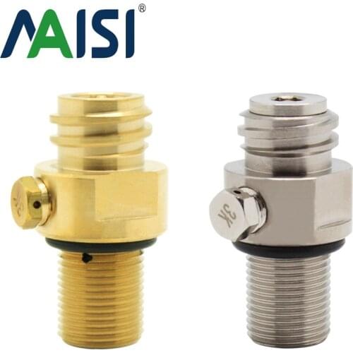 1pc New shooting Paintball Co2 tank Soda StrSoda Stream Valve Small Pin Valve Thread M18X1.5