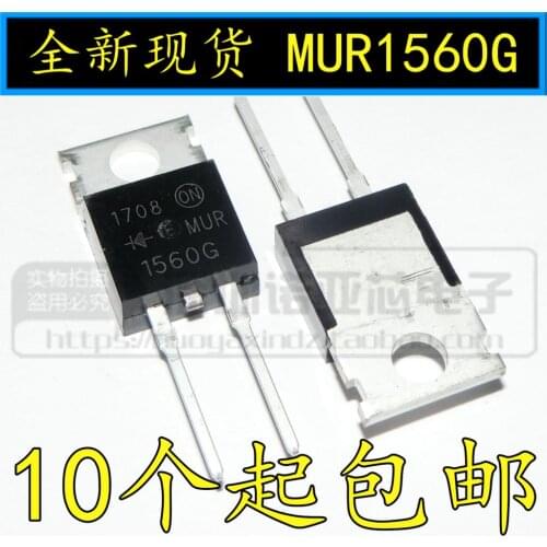 10pcs/lot New MUR1560G MUR1560 Fast Recovery Diode Parameter 600V15A TO220