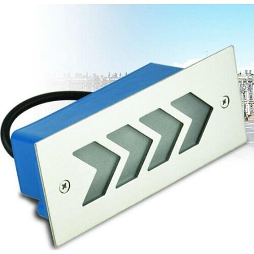 12pcs/lot 3W LED Decorative Stair Wall Light Corner LED recessed lawn Light footlight waterproof Underground lamp AC85-265V