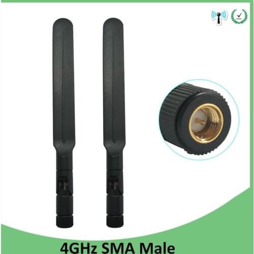 2pcs 4G Lte Antenna 5dbi Sma Male Connector Plug antena directional external antenne for 4g Router wireless modem lte repeater