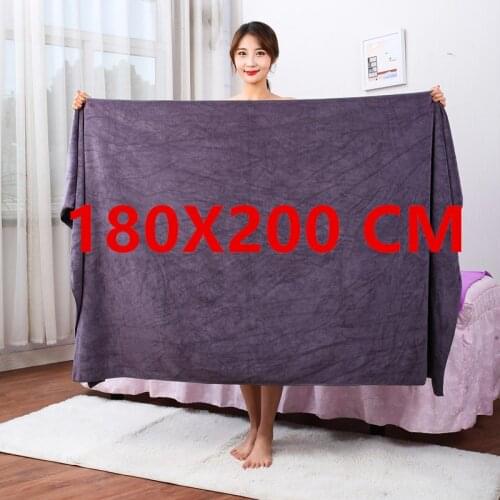180X200 cm microfiber bath towel, super absorbent, quick-drying soft and environmentally friendly towel