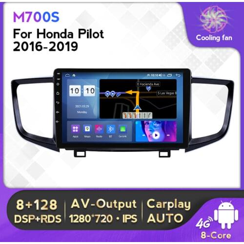 Android 11 IPS Screen DSP Car Multimedia Head Unit For Honda PILOT 2016-2018 Radio Stereo Video Player Navigation GPS 4G Lte BT