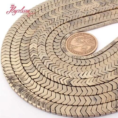 AAA+ Retention Hematite Pyrite Color 1x3/3x6/2x6/3x8mm Loose Natural Stone Beads For Necklace Bracelet Jewelry Making Strand 15"