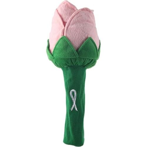 Golf Club Head Covers Rose Flower Shape Golf Club Protective Soft Head Cover For No.1 Driver Wood