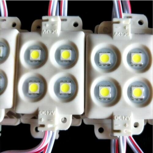 DC12v 0.96w 4 pcs led SMD 5050 square shape module ,injection molding waterproof module ,many colors options