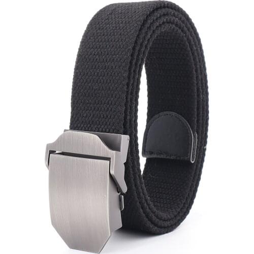Canvas Tactical Belts for Teenagers Lengthen and Buckle Casual Jeans Accessories Fashionable and Luxurious Outdoor Sports Belts