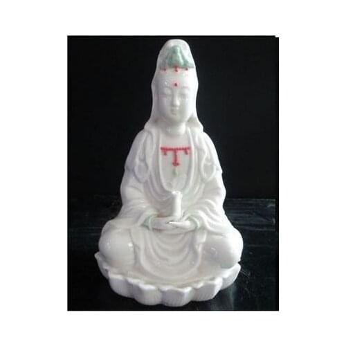 Exquisite Chinese Classical Dehua Porcelain Kwan-yin Guanyin goddess Statue