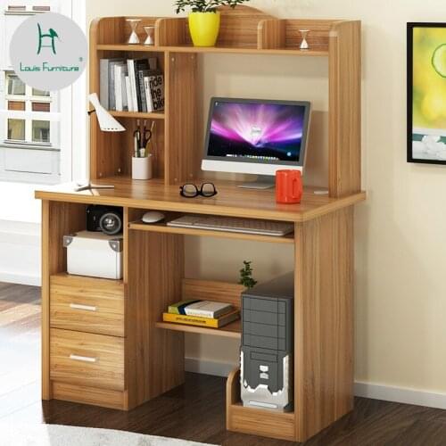 Louis Fashion Computer Desks Simple Household Simple Bookshelf Combined Writing
