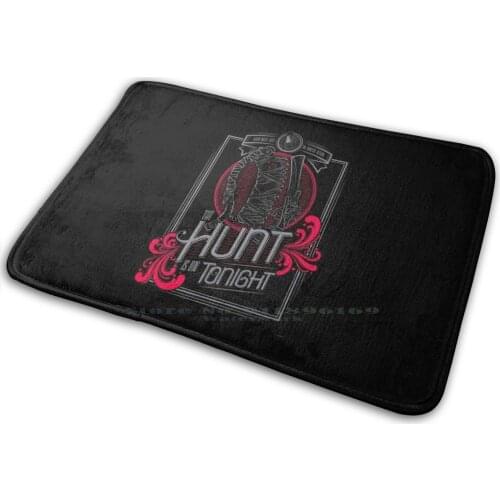 The Hunt Mat Rug Carpet Anti-Slip Bedroom Entrance Door Mat Hunt Bloodborne Ps4 Dark Souls Blood Video Game Gothic Horror