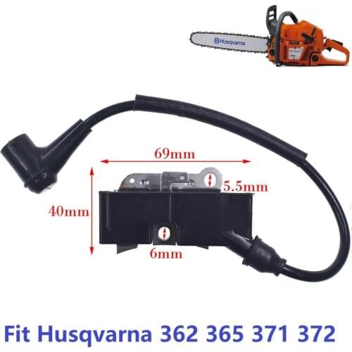 Magnetic Ignition Coil Module & Wires For Husqvarna Chainsaw 340 345 346 350 351 353 357 359 362 365 371XP 372 375 385 390