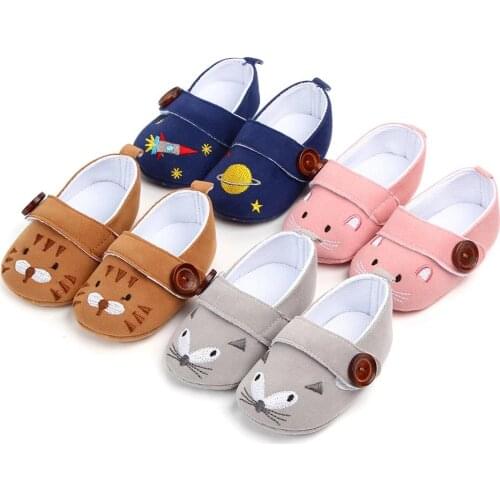 2020 The New Baby Shoes Soft Sole Button Baby Girl Boy Shoes Casual Baby Girl Boy Shoes