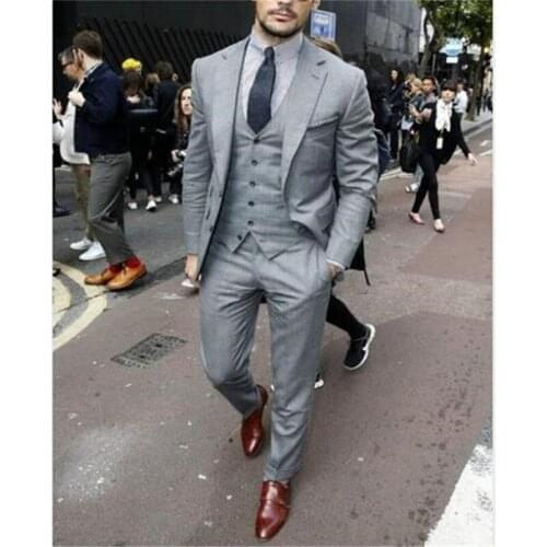 New Classic Men’s Suit Smolking Noivo Terno Slim Fit Easculino Evening Suits For Men Business Male good groom dress Blazers