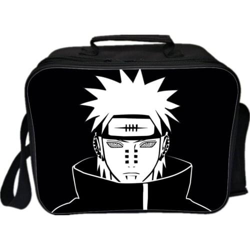 New Cute Figure Japan Anime Student lunch Pack Anime Cartoon Student Picnic Box One-Shoulder Boys Girls Food Box gift