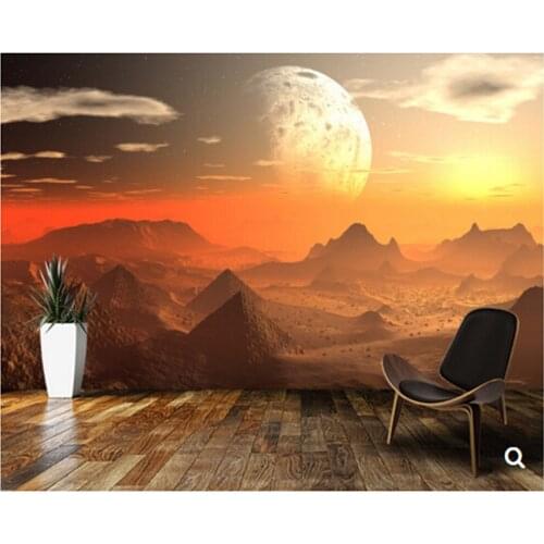 Custom Star Universe wallpaper,Valley of the Alien Kings,3D modern mural for living room restaurant bedroom wall wallpaper