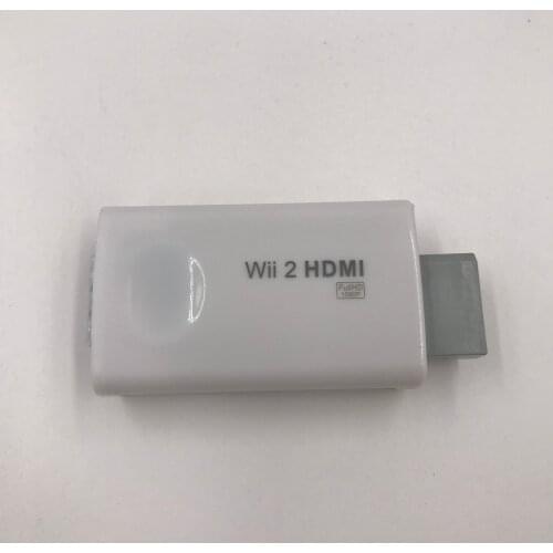 1080P Converter For Wii to HDMI Adapter Output 3.5mm Audio + HD Video Coverter White 1Pcs free Shipping