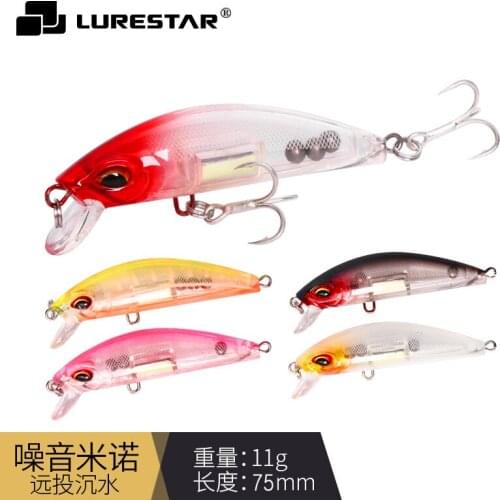 Fishing Lures Minnow 11g/7.5cm Sinking Quality Professional Hard Stick Baits Accessories Leurre De Peche Abs Plastic Bass Perch