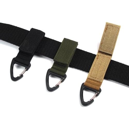 Climbing Accessory Outdoor Carabiner Strength Nylon Tactical Backpack Key Hook Webbing Buckle Hanging System Belt Buckle Hanging