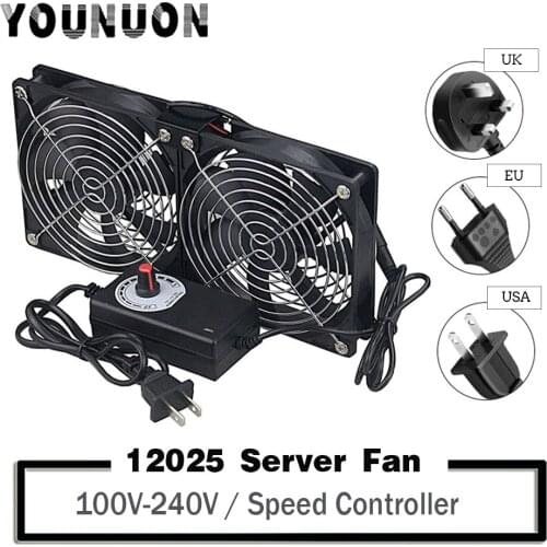 12cm High Speed DC 12V 220V Btc Mining Machine Chassis Workstation Cabinet Radiator 120MM Violent Server Cooling Fan
