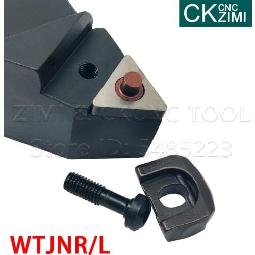 WTJNR WTJNL 1616 2020 2525 3232 H16 K16 M16 P16 P22 M22 External Turning tool Arbor CNC Lathe Cutter Clamped Steel Tool holder
