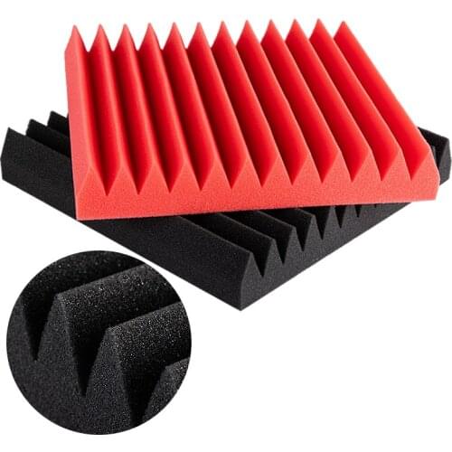 12pcs Soundproofing Foam Sound Absorbing Noise Sponge Foaming For KTVSound insulation and noise reduction cotton