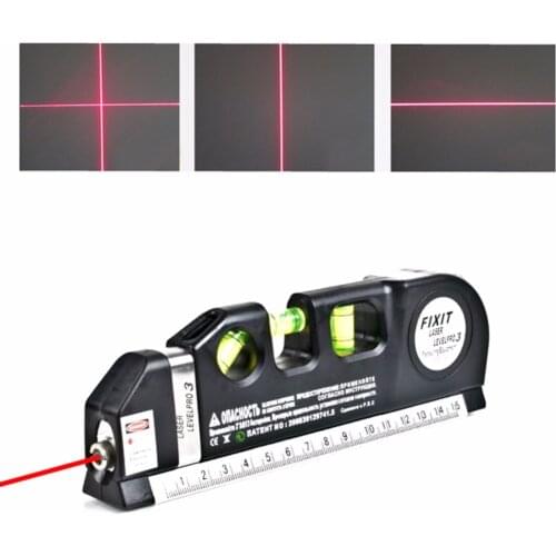 1Pc Practical Multifunction 4 in1 Infrared Laser Level Cross Line Laser Tape Measurment Multipurpose Hand Tool #279557