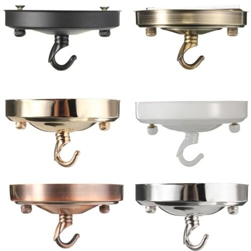 105mm Diameter Retro Lamp Base Hook Vintage Antique Ceiling Rose Hook Plate Holder Light Bulb Fitting Chandelier Lamp Accessory