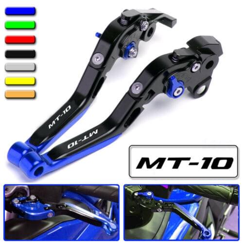 Motorcycle CNC Accessories Adjustable Folding Extendable Brake Clutch Levers for YAMAHA MT-10 FZ10 2016-2017
