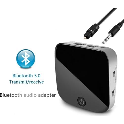 Bluetooth 5.0 Receiver / Transmitter Aptx HD Optical TOSLINK / 3.5mm AUX / SPDIF Audio Adapter for Car TV Home Stereo System