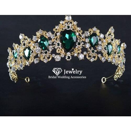 CC Tiaras and Crowns Hairband Cubic Zircon Baroque Engagement Wedding Hair Accessories Women Crowns for Beauty Vintage HG741