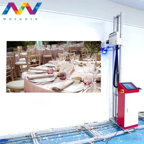 CMYKW UV Ink Vertical Wall Printer Machines 3D Robot Wall inkjet Machine Printer