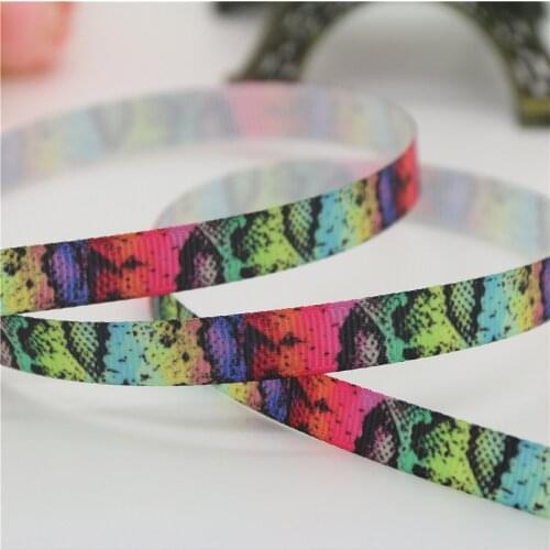 DHK 3/8'' 5yards nake pug dog printed grosgrain Ribbon headwear hair bow diy party decoration 9mm E1330